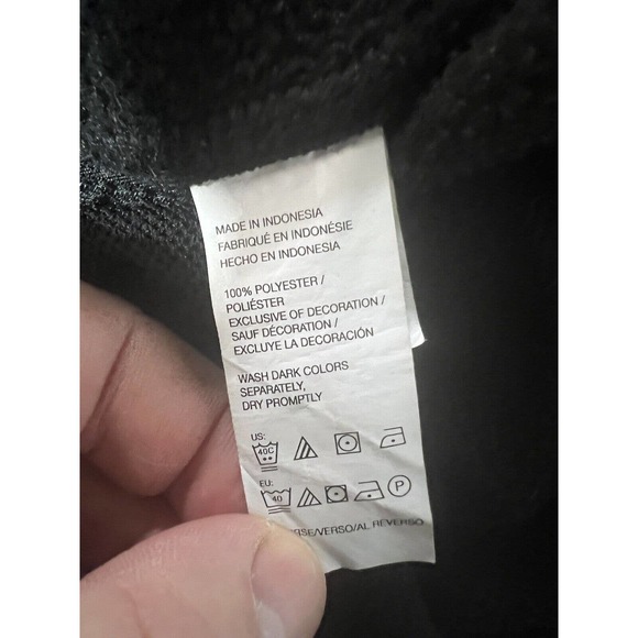 IZOD Vest Mens Large Black Spectator Fleece Full Zip‎ Sleeveless - Picture 5 of 6